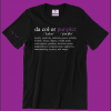 purple definition tee